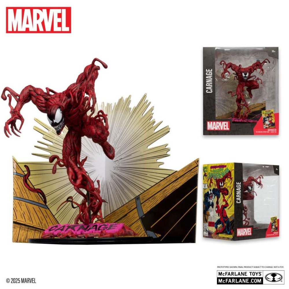 MARVEL COLLECTION PVC STATUE CARNAGE (AMAZING SPIDER-MAN 362) 1/10 STATUA FIGURE MC FARLANE