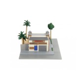 FAST AND FURIOUS NANO SCENE TORETTO'S CAFE WITH CARS DIORAMA JADA TOYS