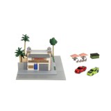 FAST AND FURIOUS NANO SCENE TORETTO'S CAFE WITH CARS DIORAMA JADA TOYS