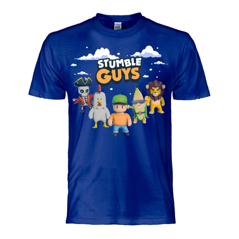 MAGLIA T SHIRT STUMBLE GUYS BLUE