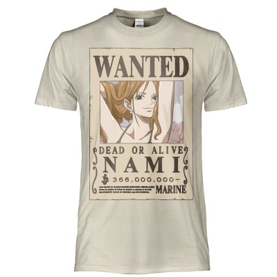 MAGLIA T SHIRT ONE PIECE NAMI WANTED