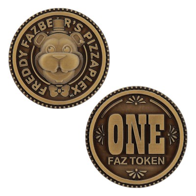 FIVE NIGHTS AT FREDDY'S FAZ TOKEN COLLECTIBLE COIN LIMITED EDITION MONETA DA COLLEZIONE FANATTIK