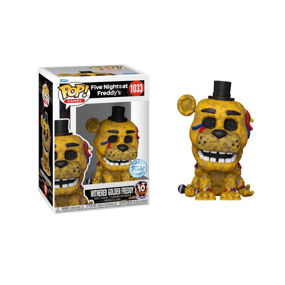 FUNKO FUNKO POP! FIVE NIGHTS AT FREDDY'S WITHERED GOLDEN FREDDY BOBBLE HEAD KNOCKER FIGURE