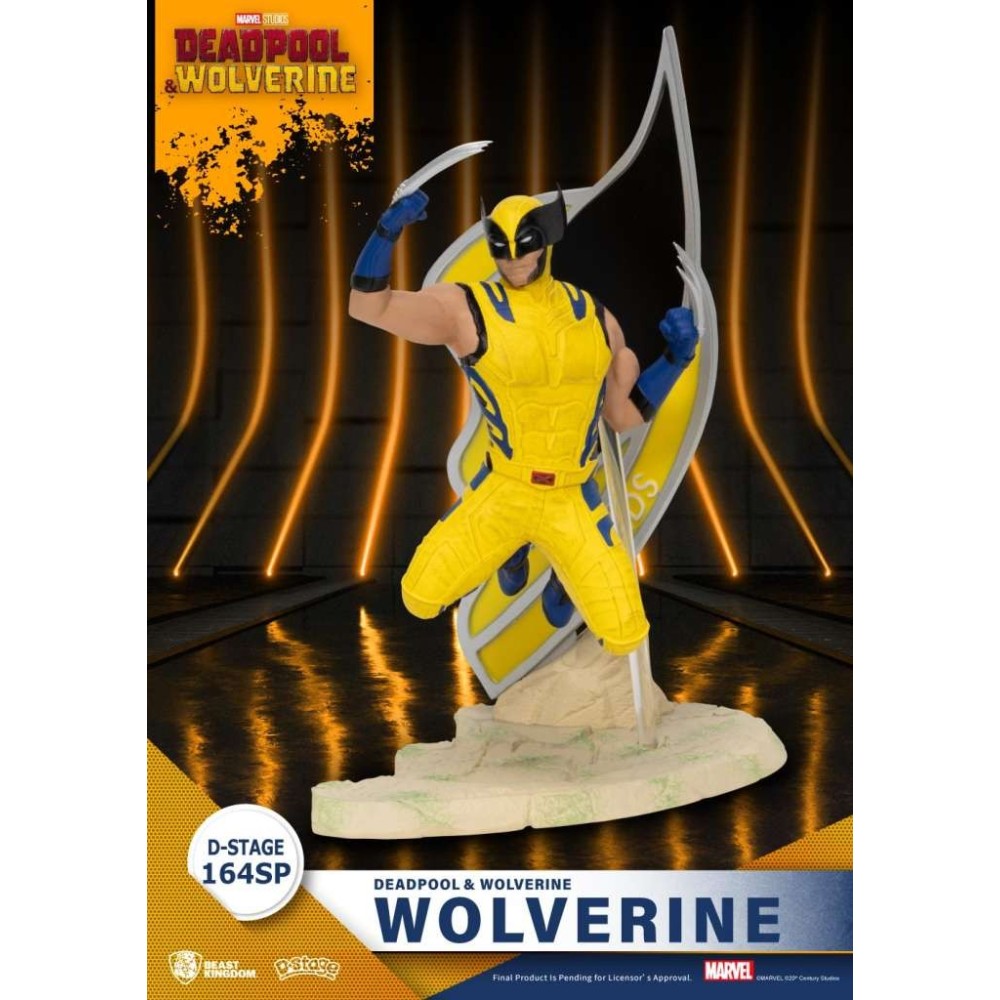D-STAGE DEADPOOL & WOLVERINE - WOLVERINE BATTLE READY STATUA FIGURE DIORAMA BEAST KINGDOM