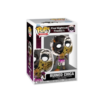FUNKO FUNKO POP! FIVE NIGHTS AT FREDDY'S RUINED CHICA BOBBLE HEAD KNOCKER FIGURE