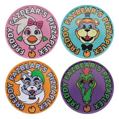 FANATTIK FIVE NIGHTS AT FREDDY'S PIZZAPLEX METAL COASTERS SET