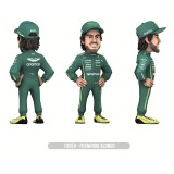 NOBLE COLLECTIONS FERNANDO ALONSO ASTON MARTIN F1 MINIX COLLECTIBLE FIGURINE
