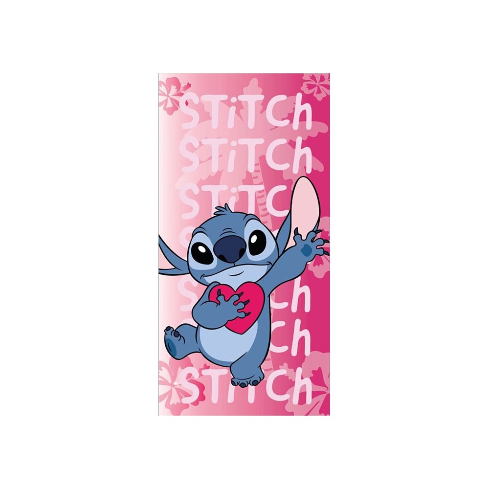 DISNEY STITCH HEART TELO ASCIUGAMANO 140X70CM AYMAX