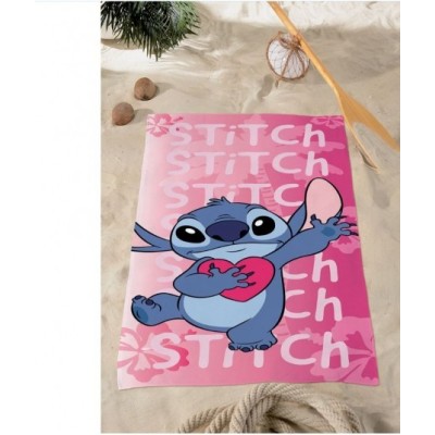 AYMAX DISNEY STITCH HEART BEACH BATH TOWEL 140X70CM
