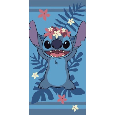 DISNEY STITCH FLOWERS TELO ASCIUGAMANO 140X70CM AYMAX