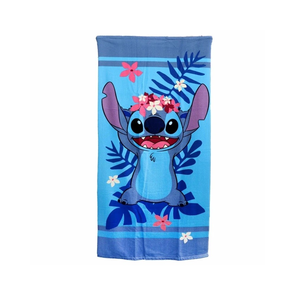DISNEY STITCH FLOWERS TELO ASCIUGAMANO 140X70CM AYMAX