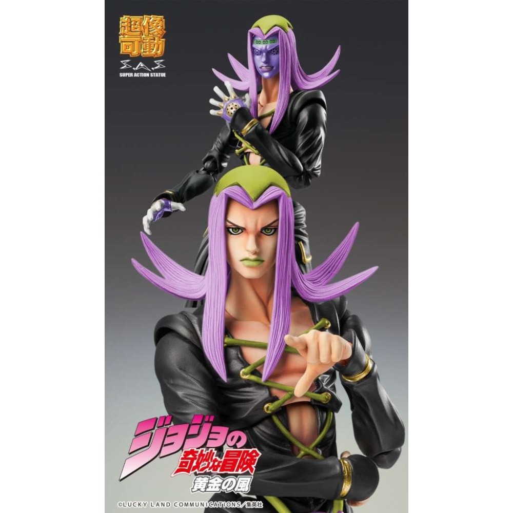 MEDICOS ENTERTAINMENT JOJO BIZARRE ADVENTURE LEONE ABBACCHIO BLACK VERSION CHOZOKADO PVC ACTION FIGURE