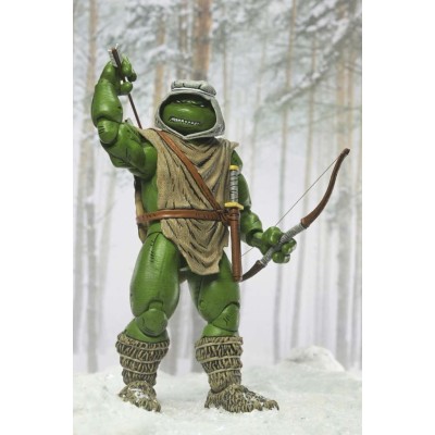 NECA TMNT NINJA TURTLES MIRAGE COMICS HUNTER LEONARDO PVC ACTION FIGURE