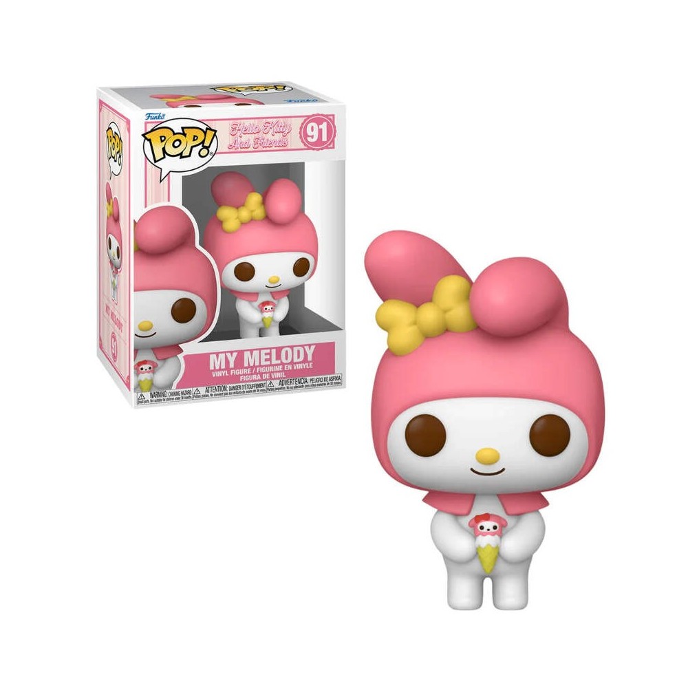 FUNKO POP! HELLO KITTY AND FRIENDS 91 MY MELODY BOBBLE HEAD KNOCKER FIGURE FUNKO