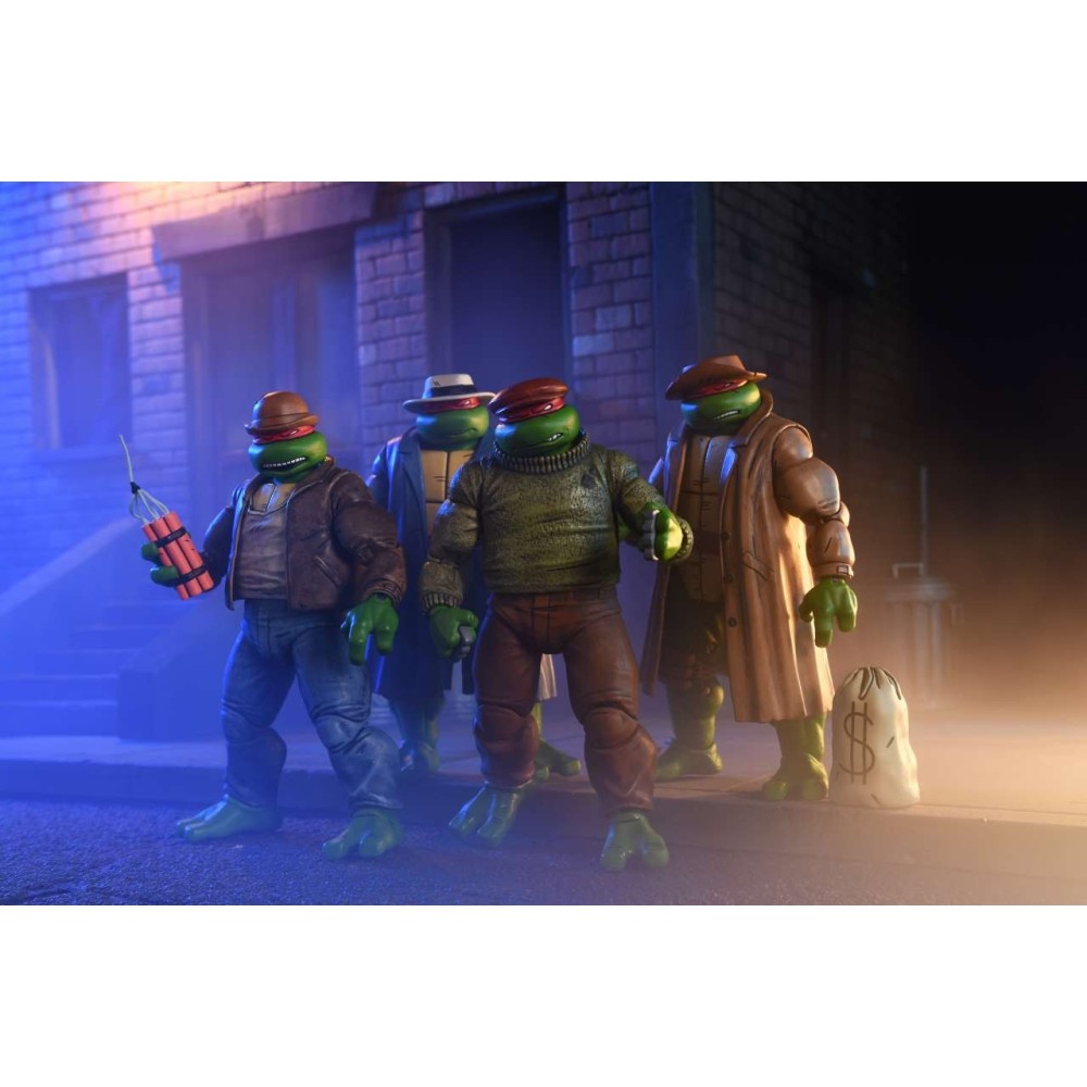 TEENAGE MUTANT NINJA TURTLES MIRAGE COMICS GANGSTER TURTLES ACTION FIGURE NECA