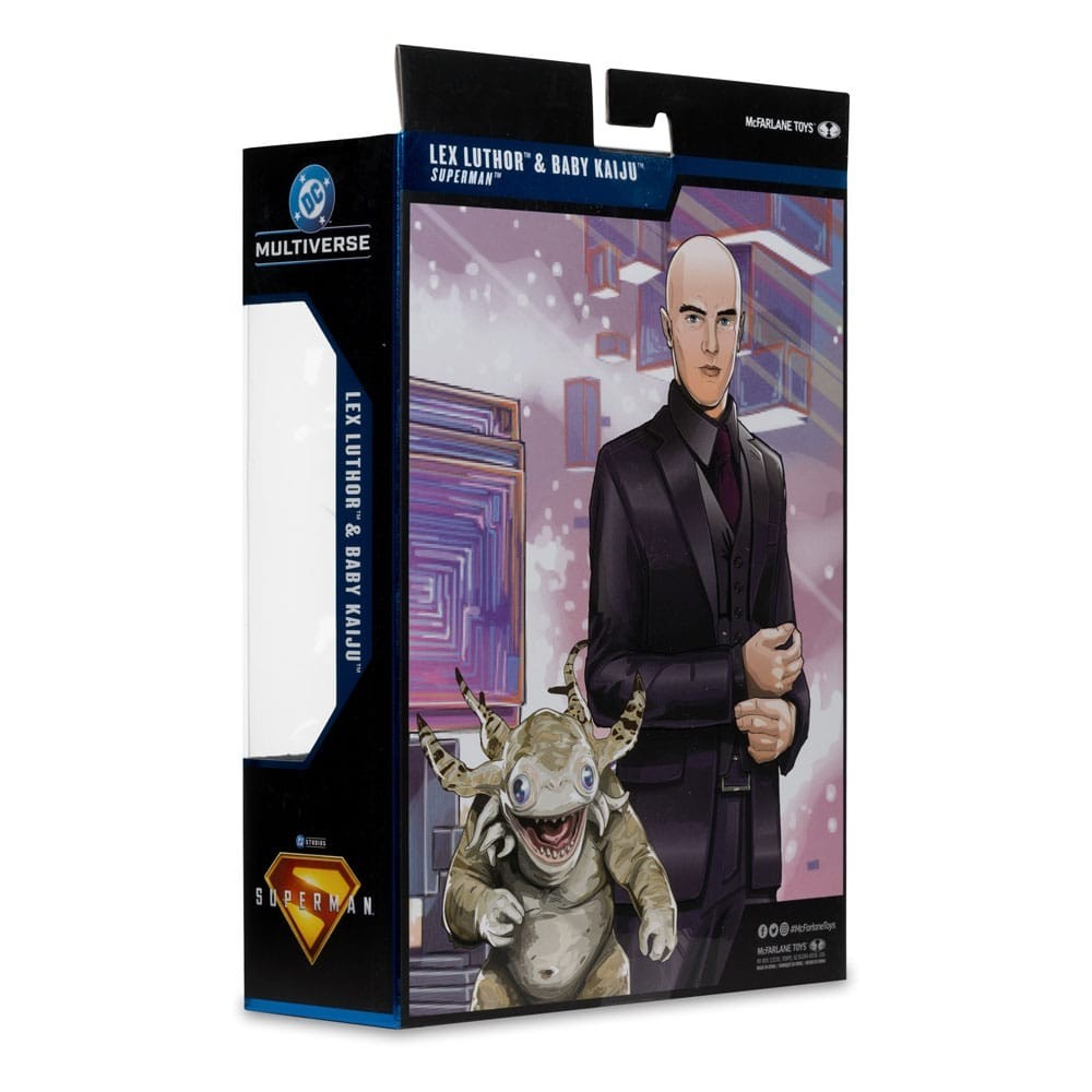 MC FARLANE DC MULTIVERSE SUPERMAN MOVIE 2025 LEX LUTHOR AND BABY KAIJU DELUXE ACTION FIGURE