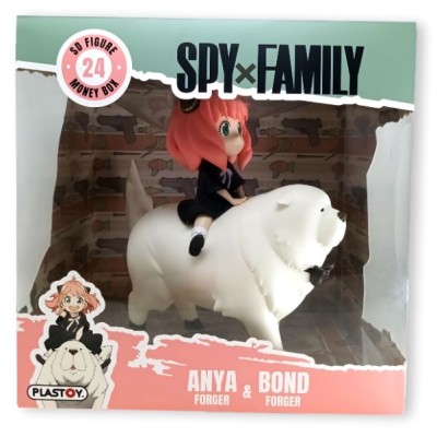 SPY X FAMILY ANYA and BOND FORGER SALVADANAIO FIGURE PLASTOY