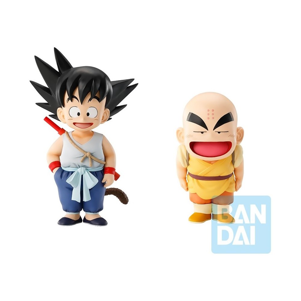 BANDAI DRAGON BALL GOKU and KRILLIN ICHIBANSHO MASTERLISE STATUE PVC FIGURE
