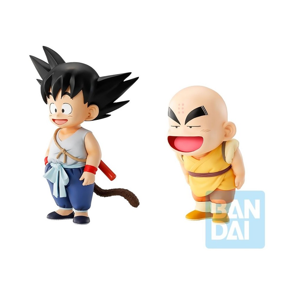 BANDAI DRAGON BALL GOKU and KRILLIN ICHIBANSHO MASTERLISE STATUE PVC FIGURE