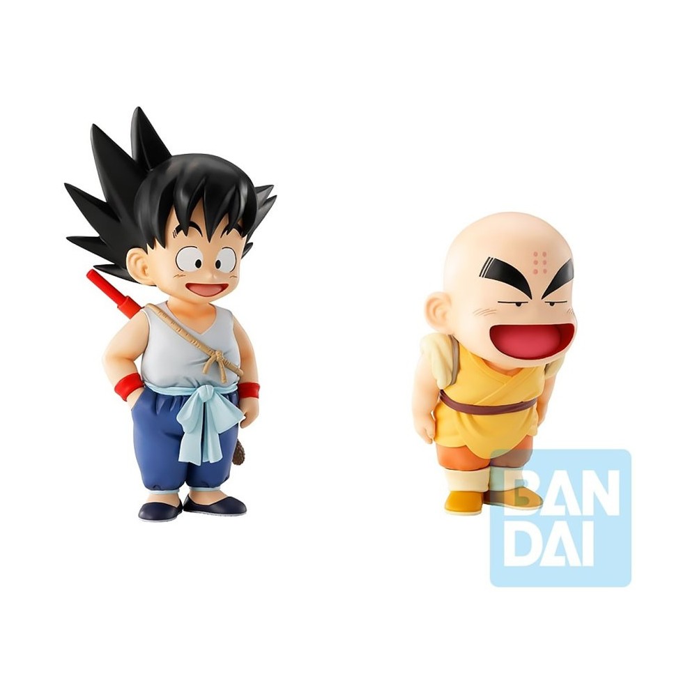DRAGON BALL GOKU e KRILLIN ICHIBANSHO STATUA FIGURE BANDAI