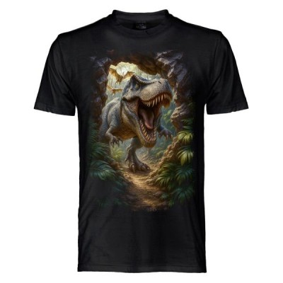 T SHIRT CHILDREN DARK EMBER T-REX