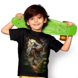 MAGLIA T SHIRT BAMBINO DARK EMBER T-REX