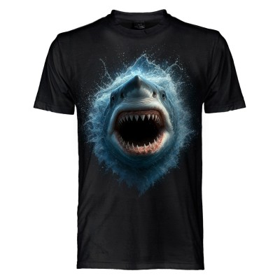 T SHIRT CHILDREN DARK EMBER SHARK