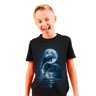 MAGLIA T SHIRT BAMBINO DARK EMBER DELFINI