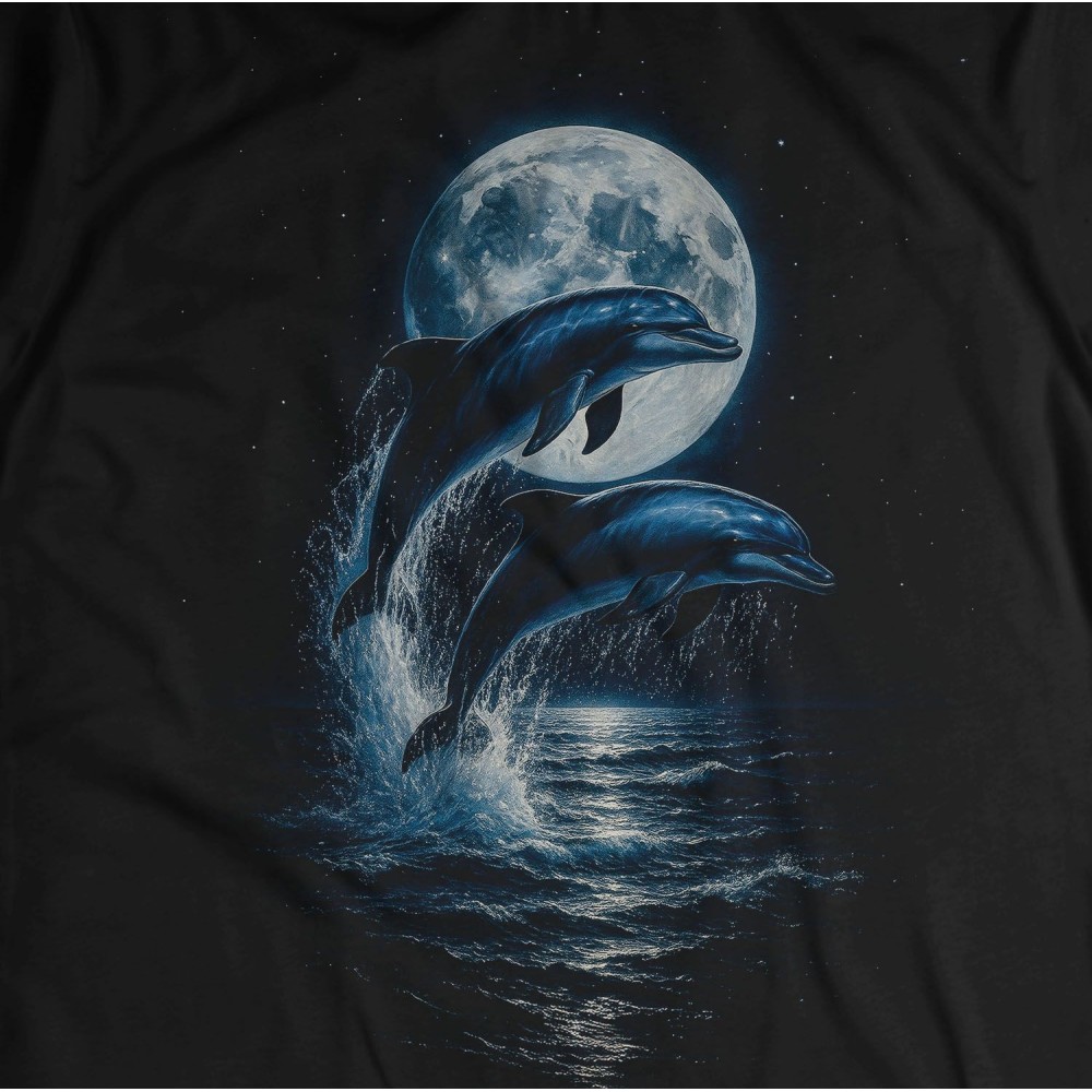 T SHIRT CHILDREN DARK EMBER DOLPHINS