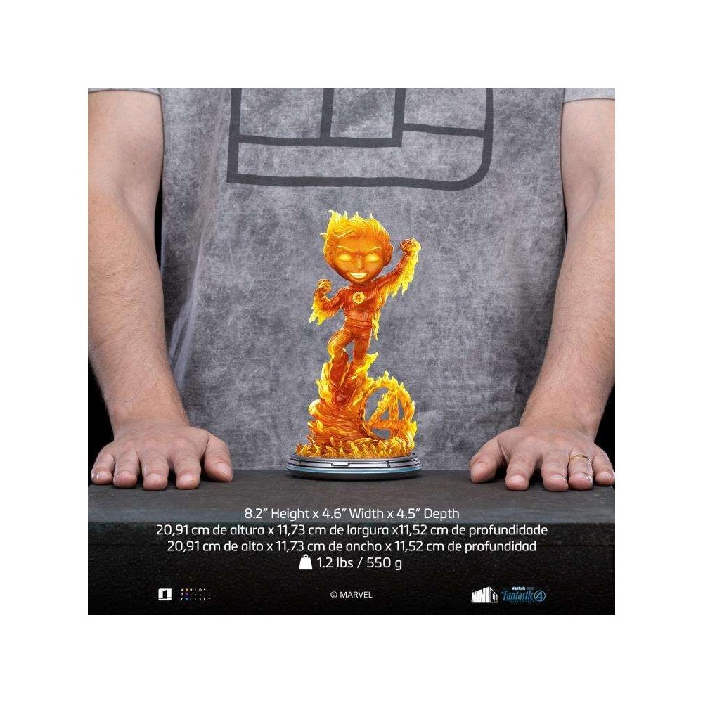 FANTASTIC FOUR FIRST STEPS HUMAN TORCH MINICO FIGURE STATUA IRON STUDIOS