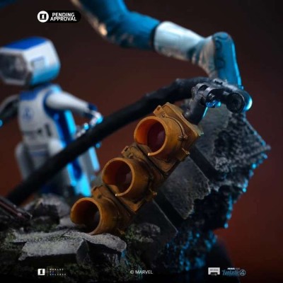 IRON STUDIOS FANTASTIC FOUR FIRST STEPS MISTER FANTASTIC & H.E.R.B.I.E. ART SCALE 1/10 STATUE