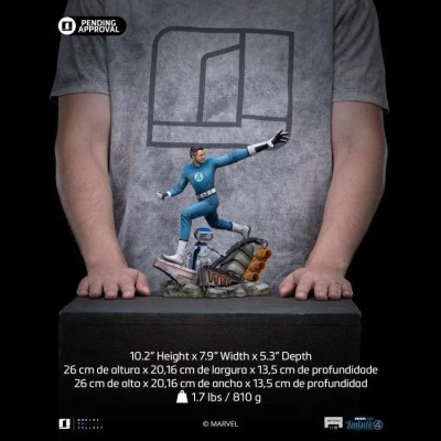 FANTASTIC FOUR FIRST STEPS MISTER FANTASTIC & H.E.R.B.I.E. ART SCALE STATUA IRON STUDIOS