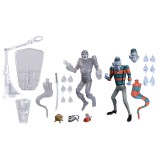 TEENAGE MUTANT NINJA TURTLES CARTOON CREEPY EDDIE AND SHIBANO-SAMA ACTION FIGURE NECA