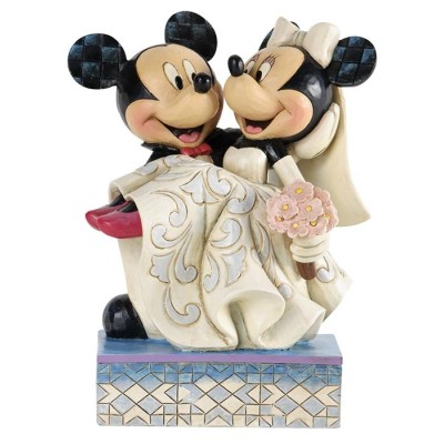 ENESCO MICKEY AND MINNIE MOUSE WEDDING CONGRATULATIONS DISNEY TRADITIONS STATUE FIGURE