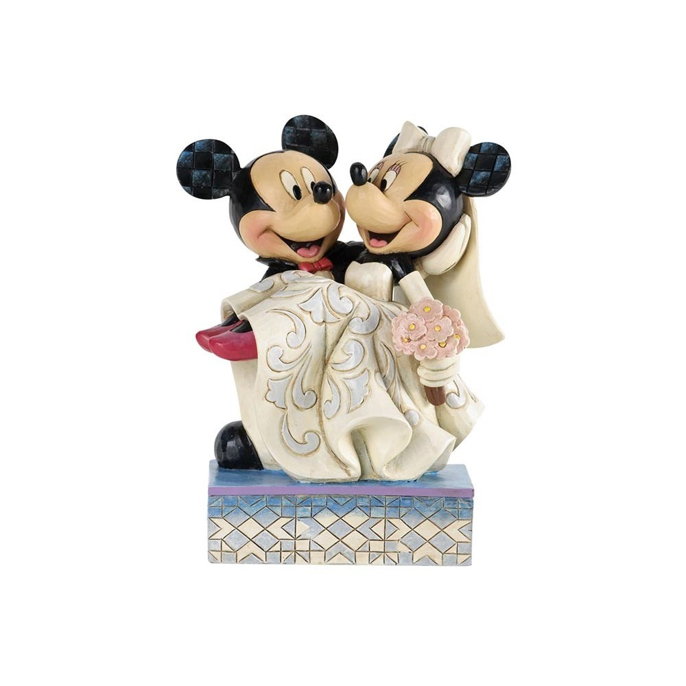 MICKEY E MINNIE CONGRATULAZIONI SPOSI DISNEY TRADITIONS STATUA FIGURE ENESCO