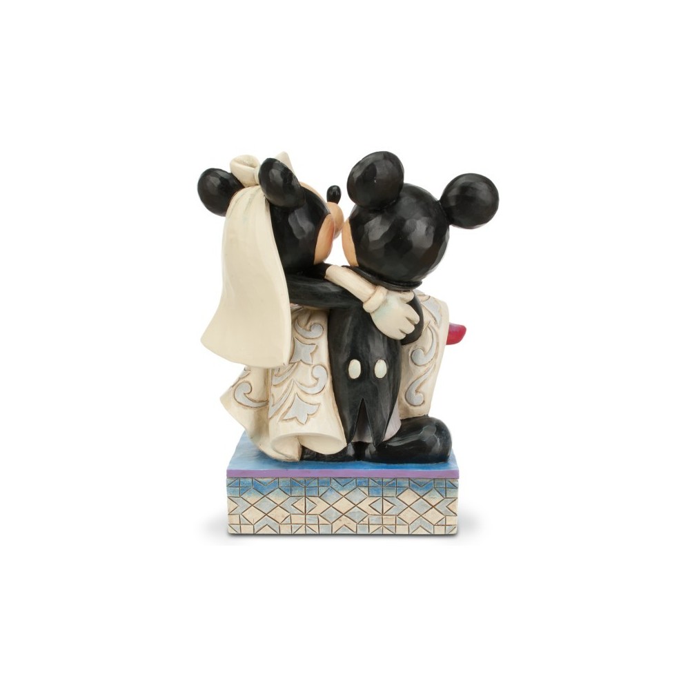 MICKEY E MINNIE CONGRATULAZIONI SPOSI DISNEY TRADITIONS STATUA FIGURE ENESCO