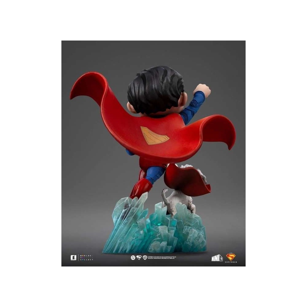 SUPERMAN LEGACY SUPERMAN & KRYPTO MINICO FIGURE STATUA IRON STUDIOS