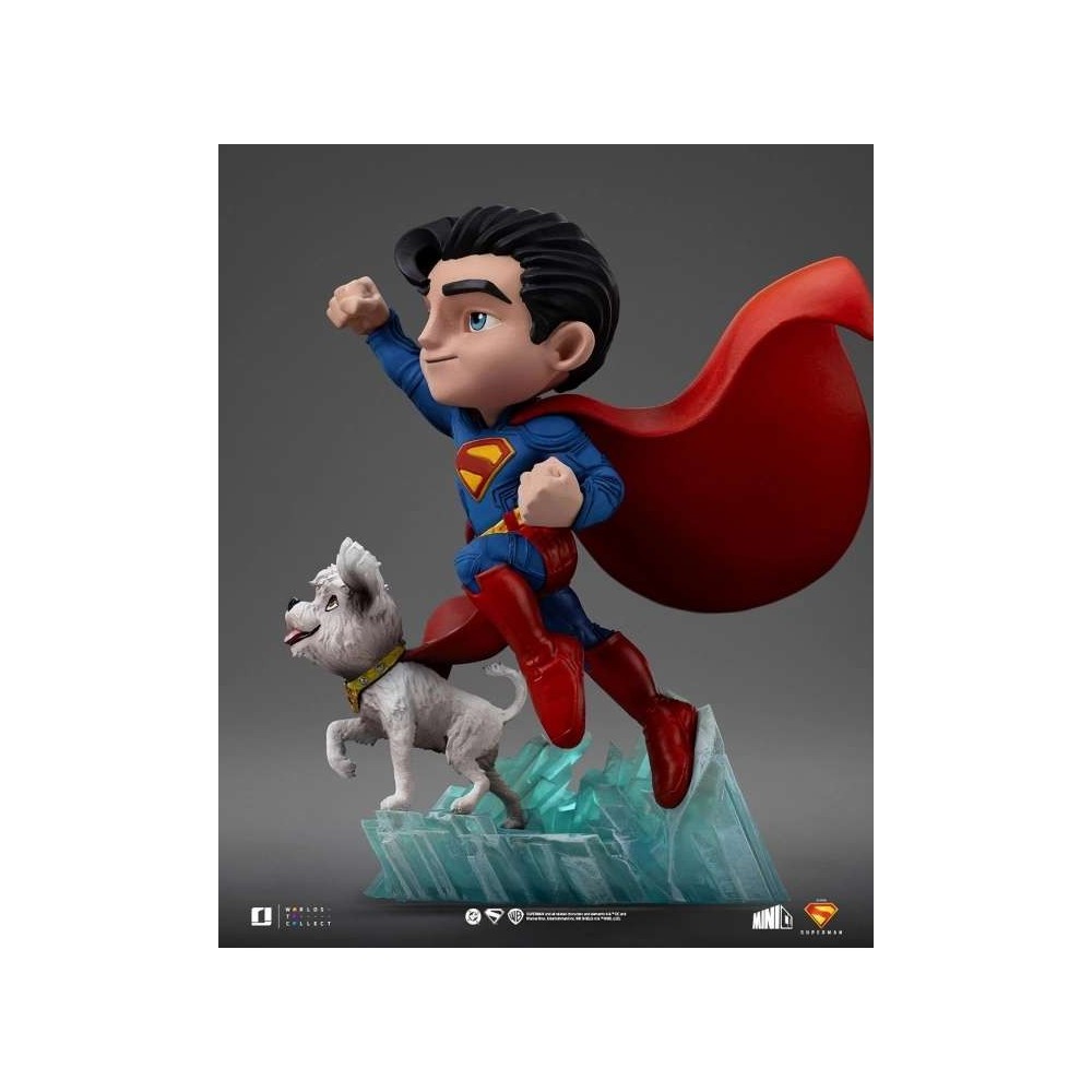 IRON STUDIOS SUPERMAN LEGACY SUPERMAN & KRYPTO MINICO FIGURE RESIN STATUE