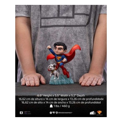 IRON STUDIOS SUPERMAN LEGACY SUPERMAN & KRYPTO MINICO FIGURE RESIN STATUE