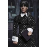 WEDNESDAY ADDAMS CLASSIC DRESS CLOTHED ACTION FIGURE NECA