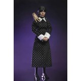 WEDNESDAY ADDAMS CLASSIC DRESS CLOTHED ACTION FIGURE NECA