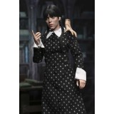 WEDNESDAY ADDAMS CLASSIC DRESS CLOTHED ACTION FIGURE NECA