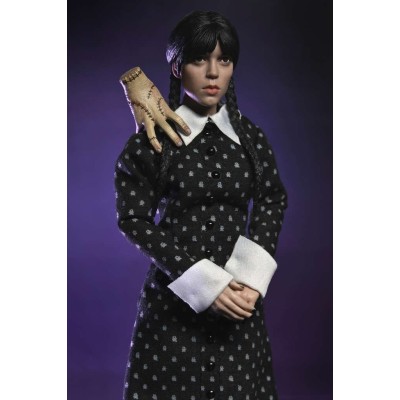 WEDNESDAY ADDAMS CLASSIC DRESS CLOTHED ACTION FIGURE NECA
