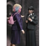 WEDNESDAY ADDAMS & ENID NEVERMORE UNIFORM CLOTHED ACTION FIGURE NECA