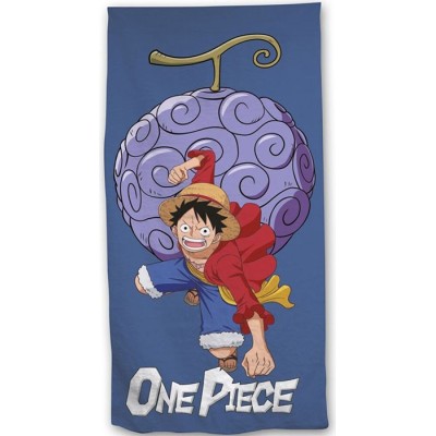 AYMAX ONE PIECE LUFFY DEVIL FRUIT BEACH BATH TOWEL 140X70CM