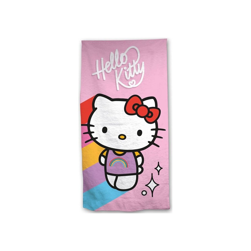 HELLO KITTY RAINBOW TELO ASCIUGAMANO 140X70CM AYMAX