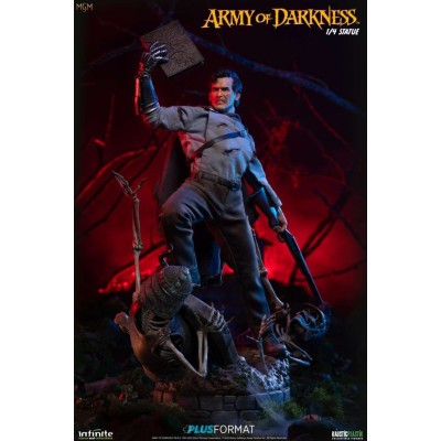 ARMY OF DARKNESS ASH WILLIAMS 1/4 PLUS FORMAT STATUA RESINA FIGURE INFINITE STATUE