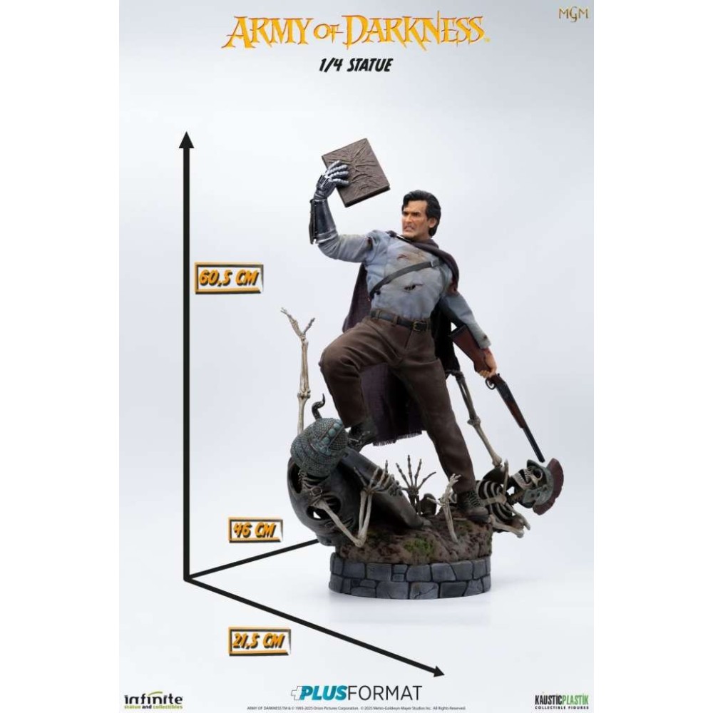 ARMY OF DARKNESS ASH WILLIAMS 1/4 PLUS FORMAT STATUA RESINA FIGURE INFINITE STATUE