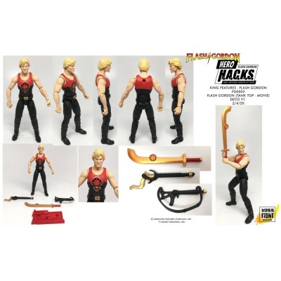 FLASH GORDON TANK TOP FLASH HERO H.A.C.K.S. SERIES ACTION FIGURE BOSS FIGHT STUDIO