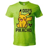 T SHIRT CHILDREN POKEMON PIKACHU 025 GREEN